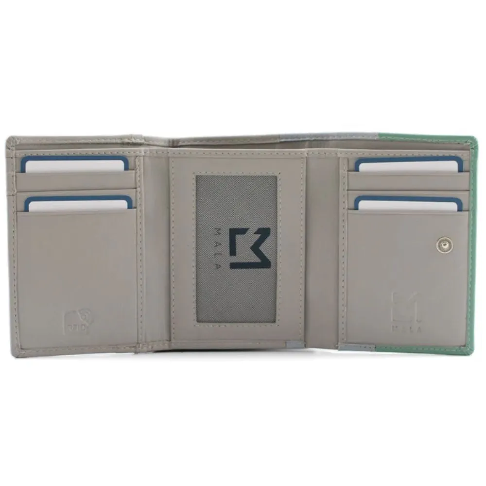 Mala Leather Valais Midi Tri Fold Purse