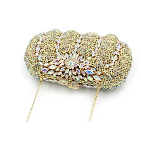Manami metallic clutch bag
