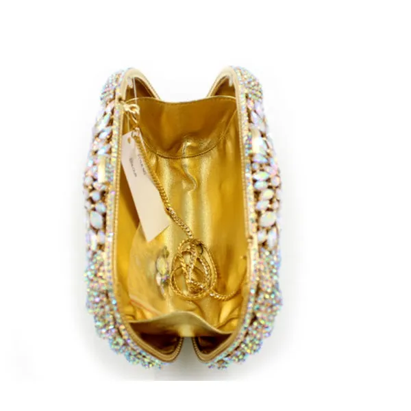 Manami metallic clutch bag
