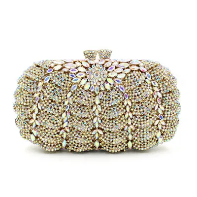 Manami metallic clutch bag