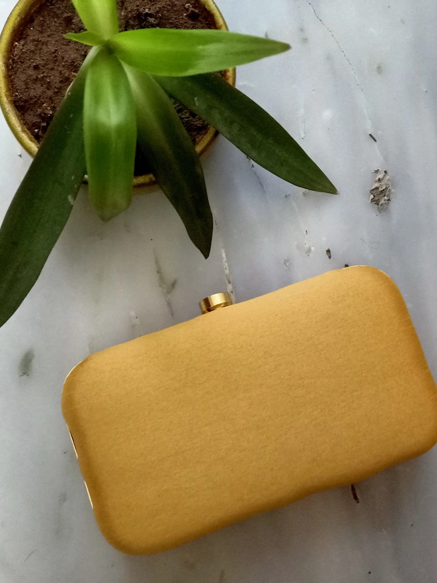 Masoom minawala Gold Cleopatra Clutch
