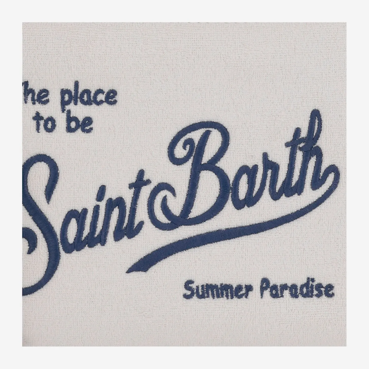 MC2 Saint Barth Fabric Clutch Bag med logotyp