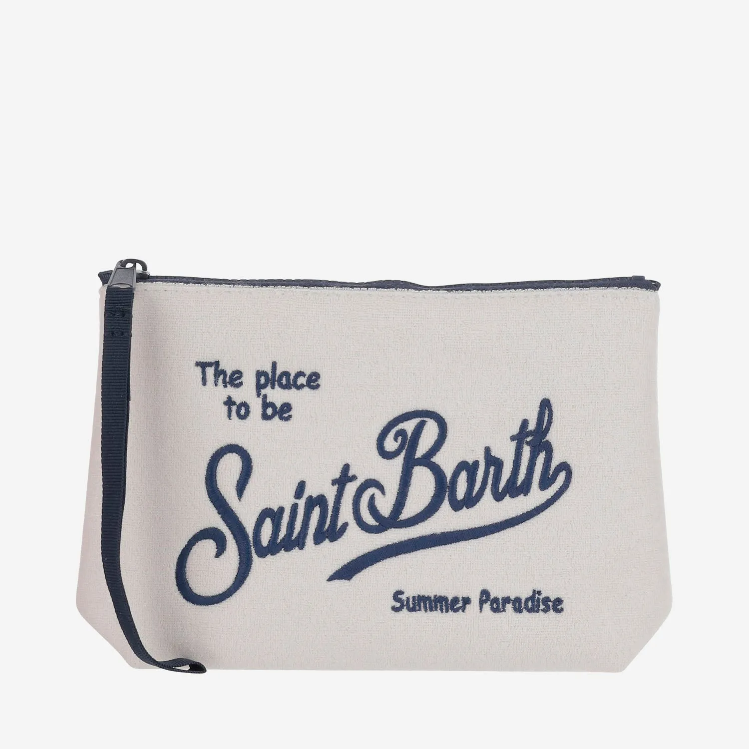 MC2 Saint Barth Fabric Clutch Bag med logotyp