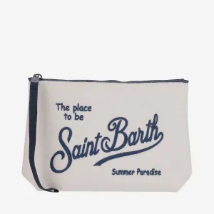 MC2 Saint Barth Fabric Clutch Bag med logotyp