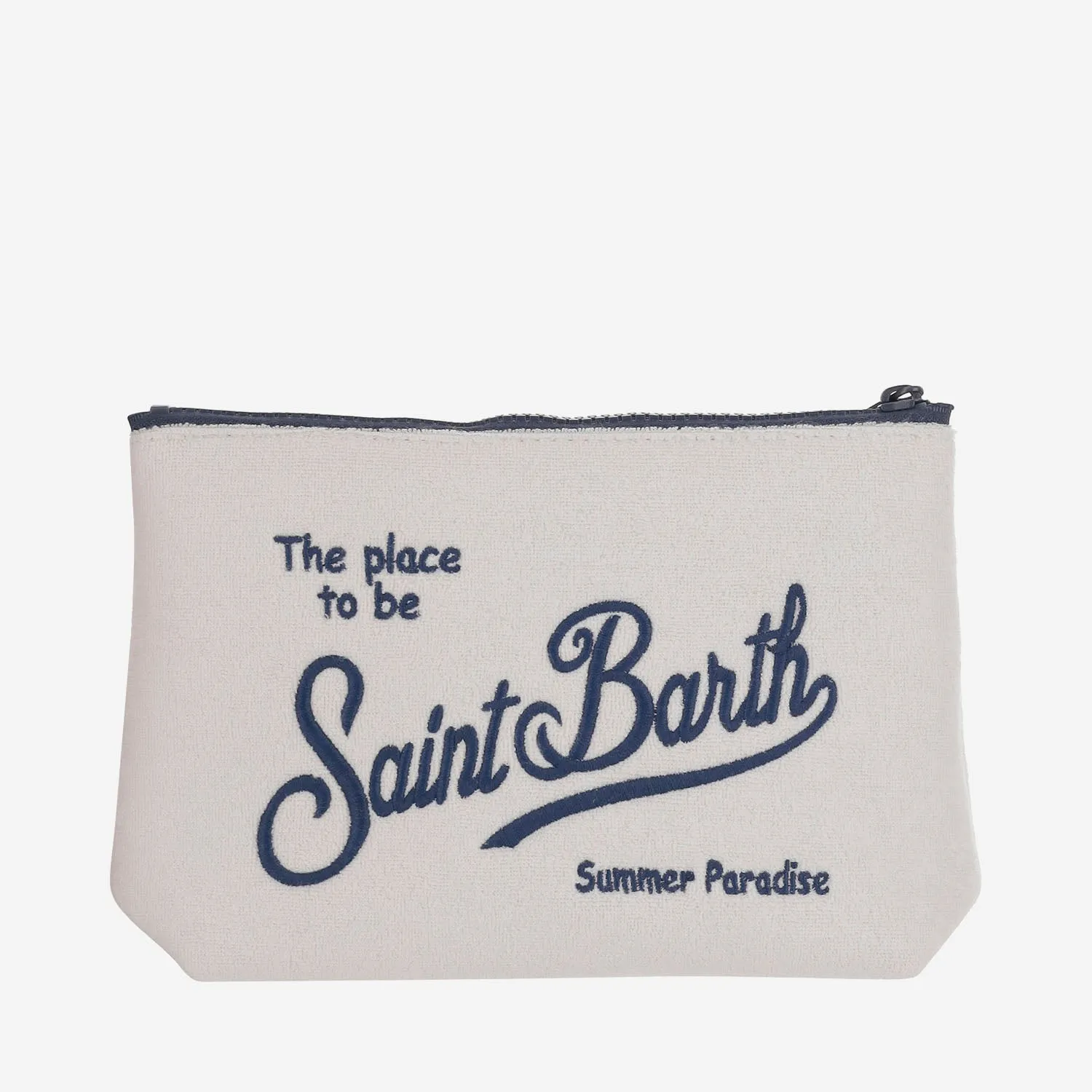 MC2 Saint Barth Fabric Clutch Bag med logotyp