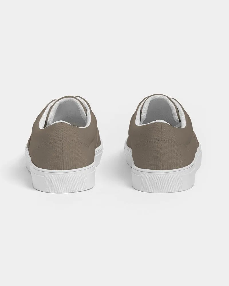 Medium Dark Orange Brown Women's Canvas Sneakers | Women's | Medium Dark Pale Pastel Orange Brown | C0M15Y30K60