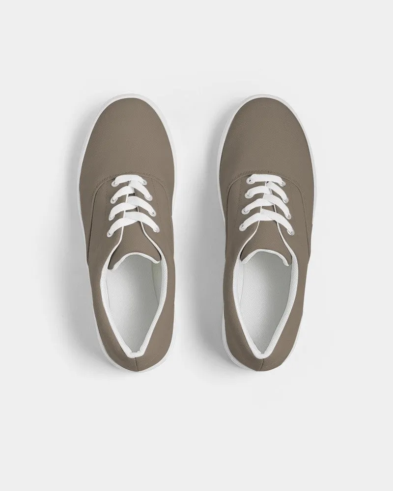 Medium Dark Orange Brown Women's Canvas Sneakers | Women's | Medium Dark Pale Pastel Orange Brown | C0M15Y30K60