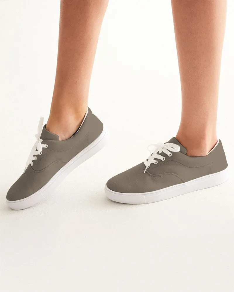 Medium Dark Orange Brown Women's Canvas Sneakers | Women's | Medium Dark Pale Pastel Orange Brown | C0M15Y30K60
