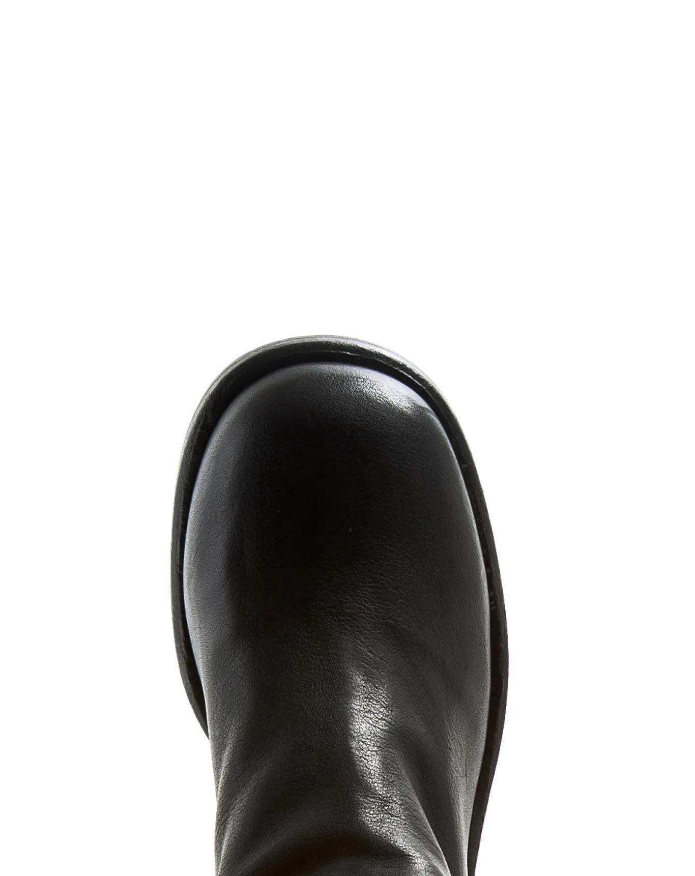 MENNY Black Leather Boots