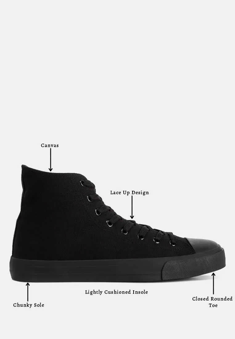 Men's High Ankle Canvas Sneakers