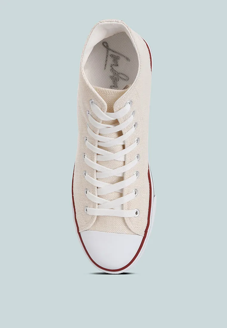 Men's High Ankle Canvas Sneakers