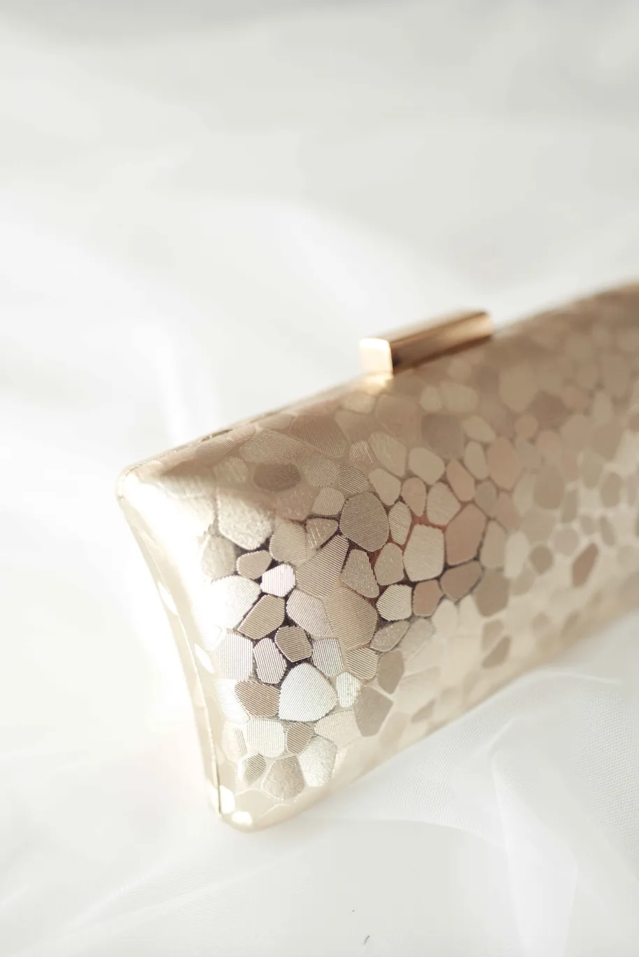 Mini Metallic Gold Clutch