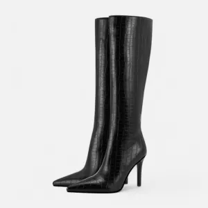 Monacogents | High Heel Pointed Toe Long Boots
