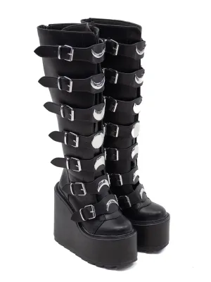 Moon Phase Dune Boots (Silver) Y.R.U.