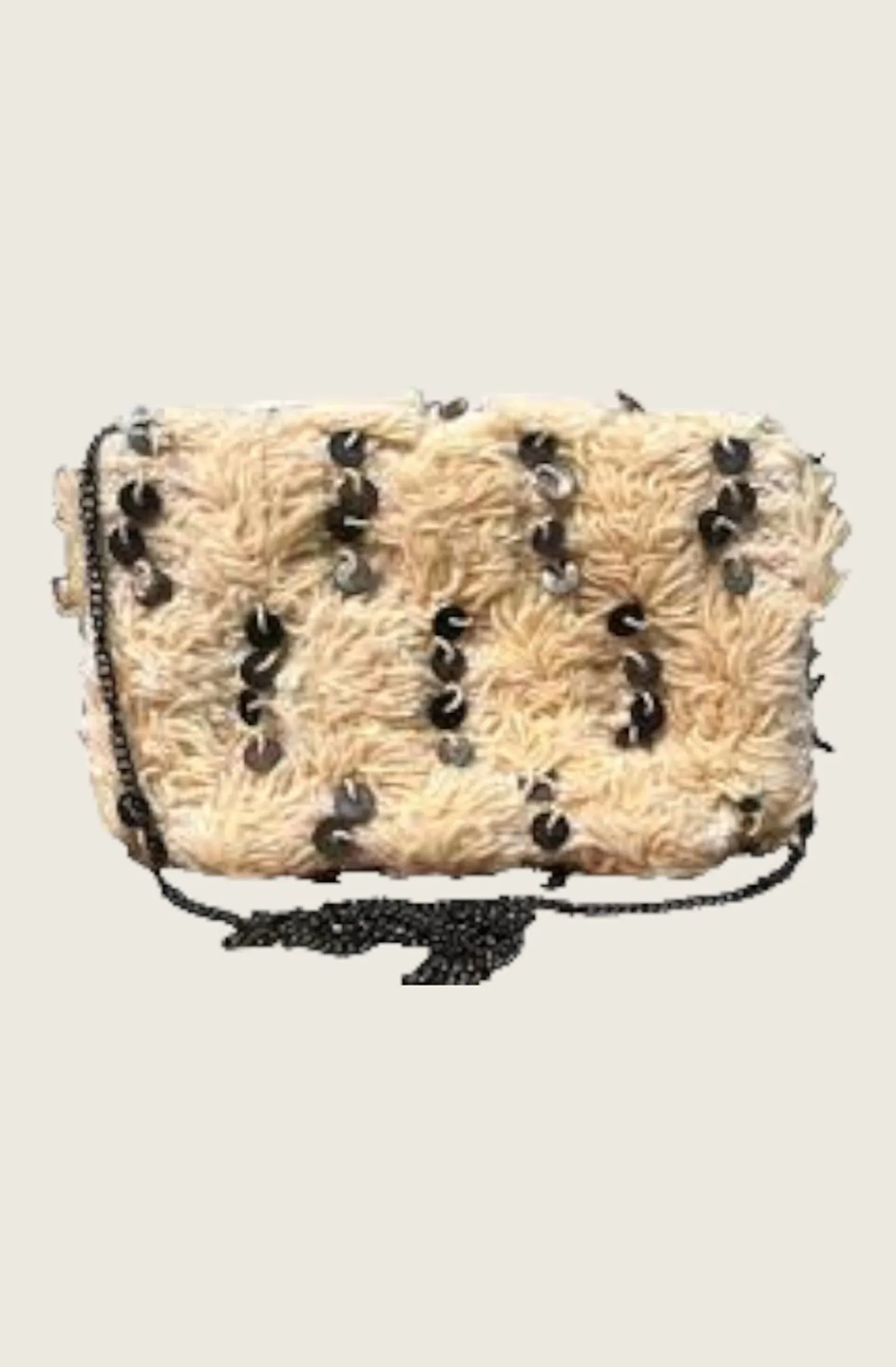 MUCHE ET MUCHETTE Hava Sequined Short Yarn Box Clutch