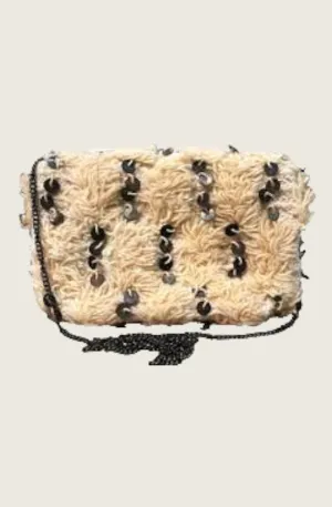 MUCHE ET MUCHETTE Hava Sequined Short Yarn Box Clutch