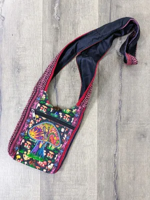 Mushroom Print Gheri Small Shoulder Bag