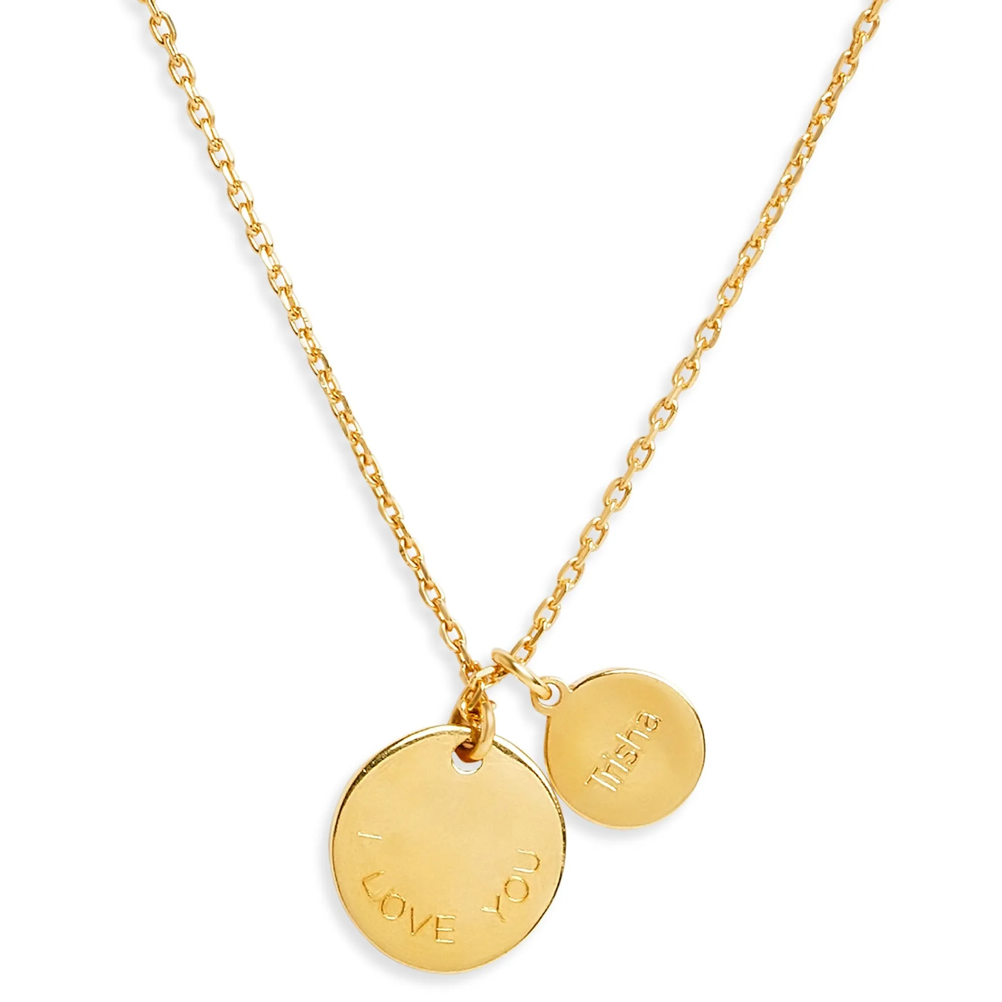 Mysha Personalized Eternal Name & Initial Circle Pendant