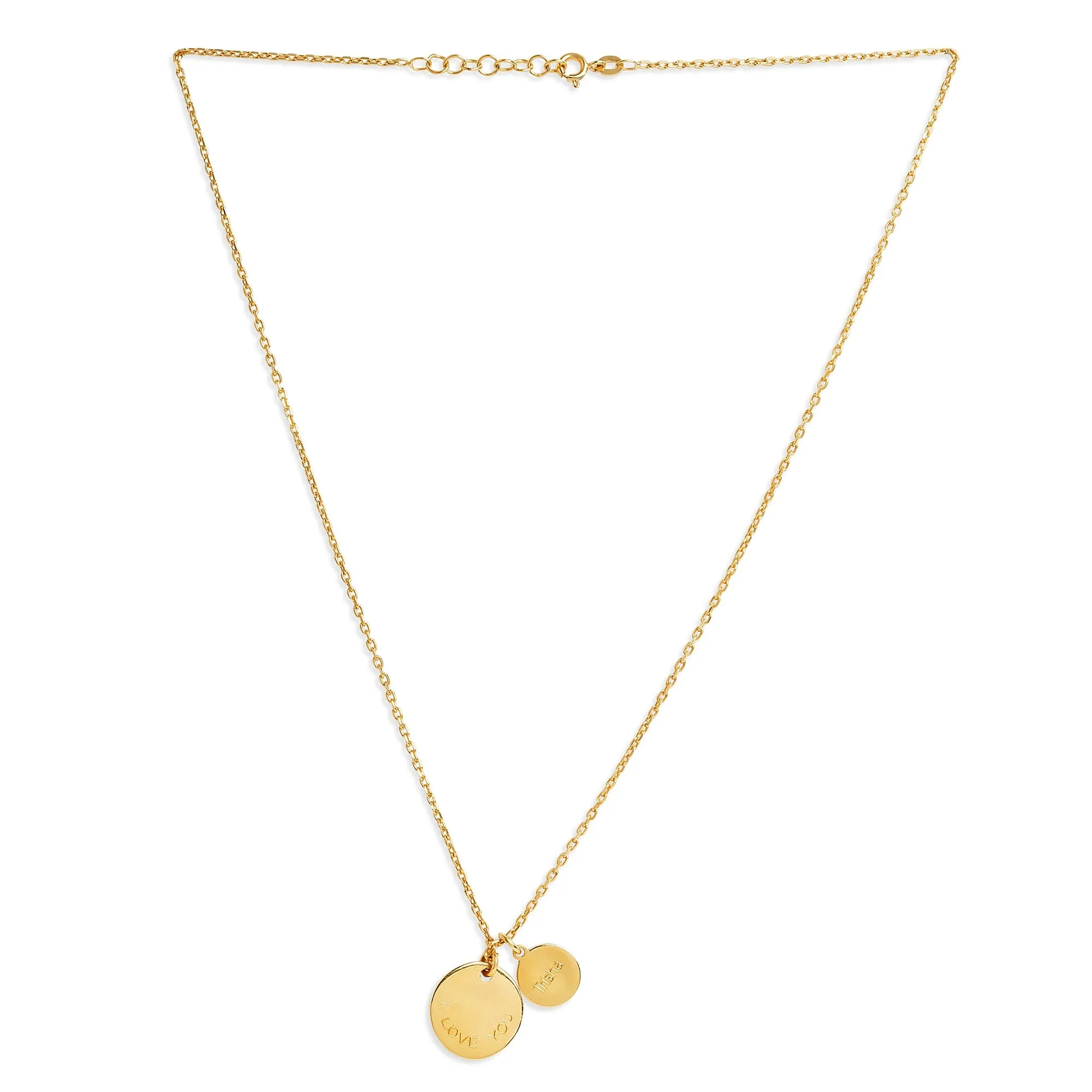 Mysha Personalized Eternal Name & Initial Circle Pendant