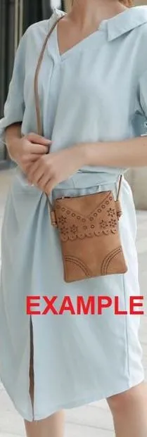 New Ecosse Design Crossbody leather purse in Brown! Rear pocket to hold your Phone! Great Quality!