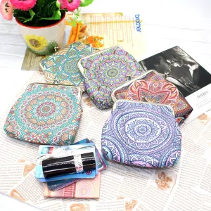 New Ethnic Style Geometric Pattern Bank Coin Purses