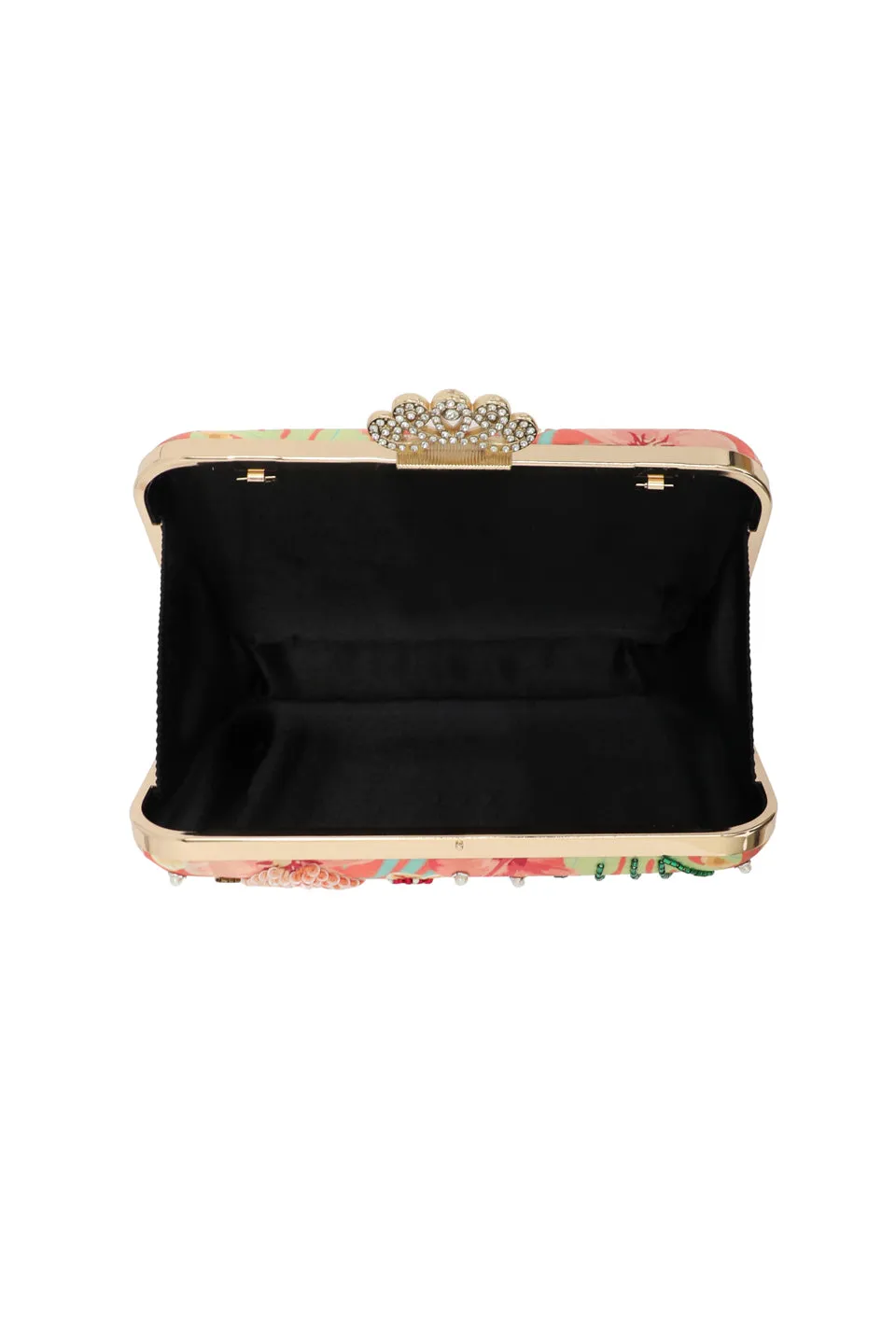 NR By Nidhi Rathi Embroidered Beads Detail Box Clutch