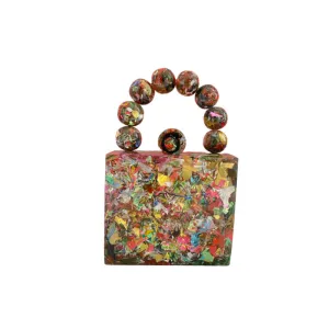 Oceana Clutches Confetti Beaded Miniaudiere