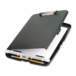 Officemate Low Profile Storage Clipboard, 0.5" Clip Capacity, Holds 8.5 x 11 Sheets, Charcoal