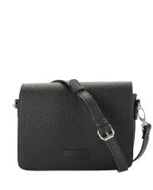 OSCAR Flapover Crossbody Bag Black