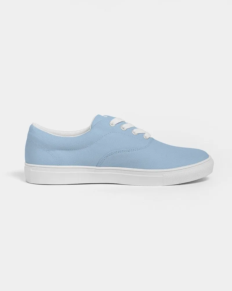 Pale Pastel Cyan Men's Canvas Sneakers | Men's | Bright Pale Pastel Cyan | C30M8Y0K0