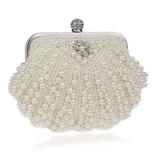 Pearl Beaded Designer Wedding Bridal Evening Purse