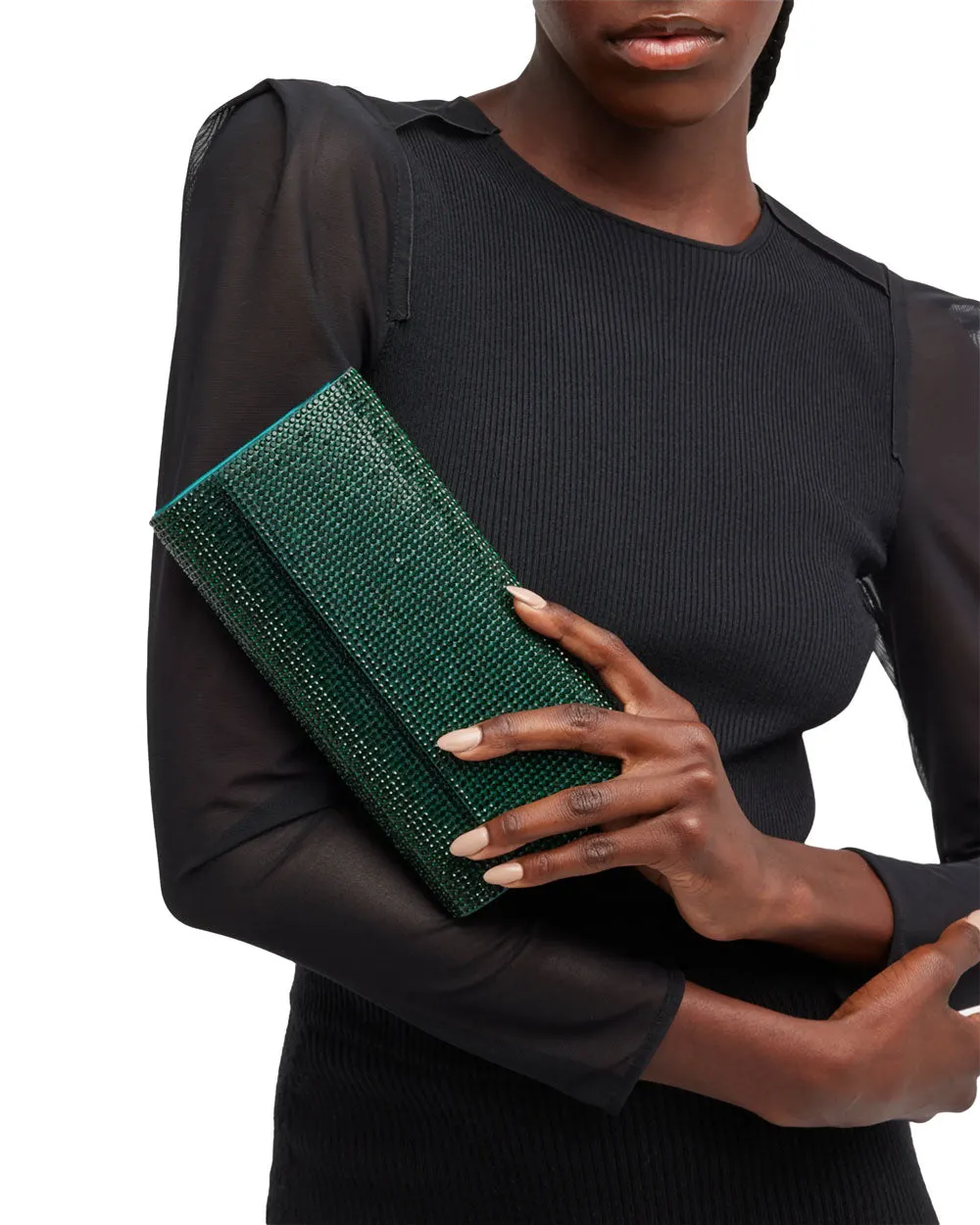 Perry Clutch in Emerald