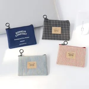 PORTEFEUILLE - SAC A MONNAIE EN TOILE - UNISEXE
