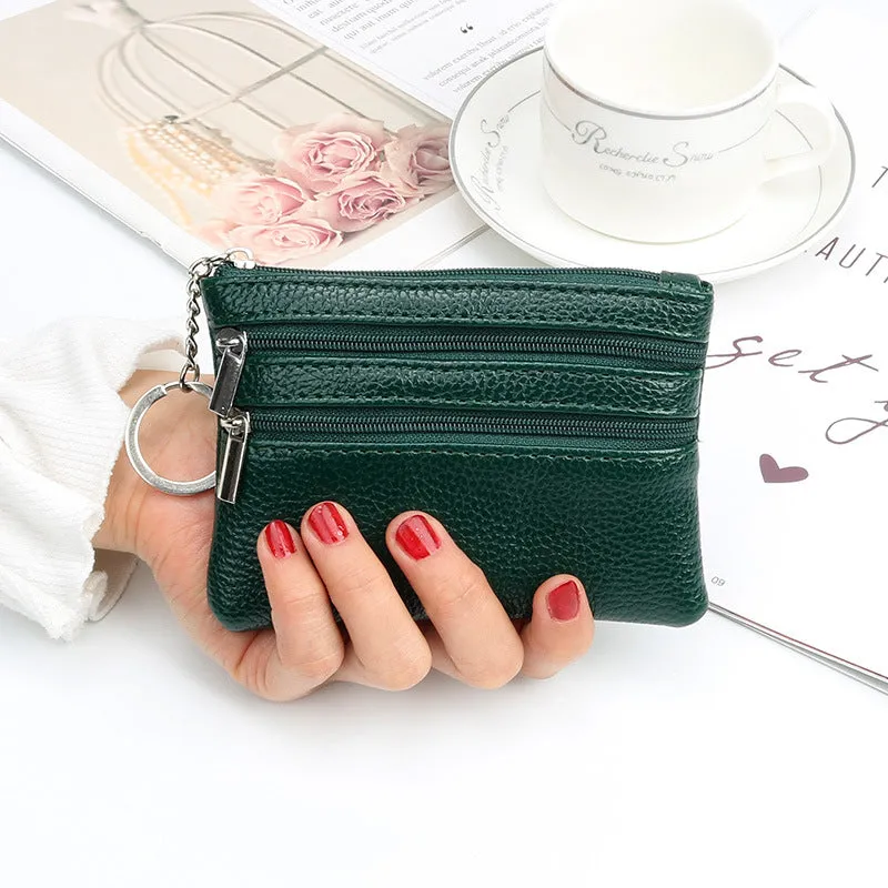 Pretty Women's Fashion Household Zip Clutch Coin Purses