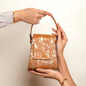 "Nazneen" Mini Box Bag - Tan