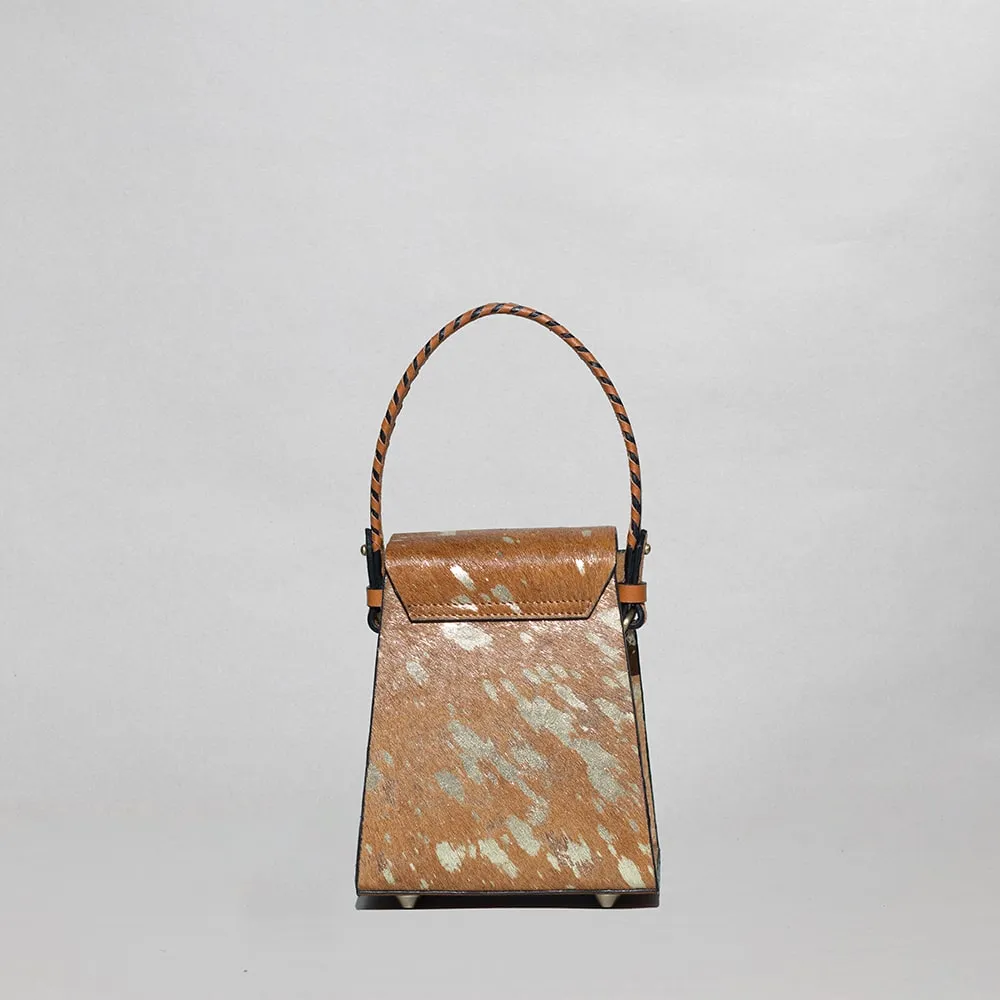 "Nazneen" Mini Box Bag - Tan
