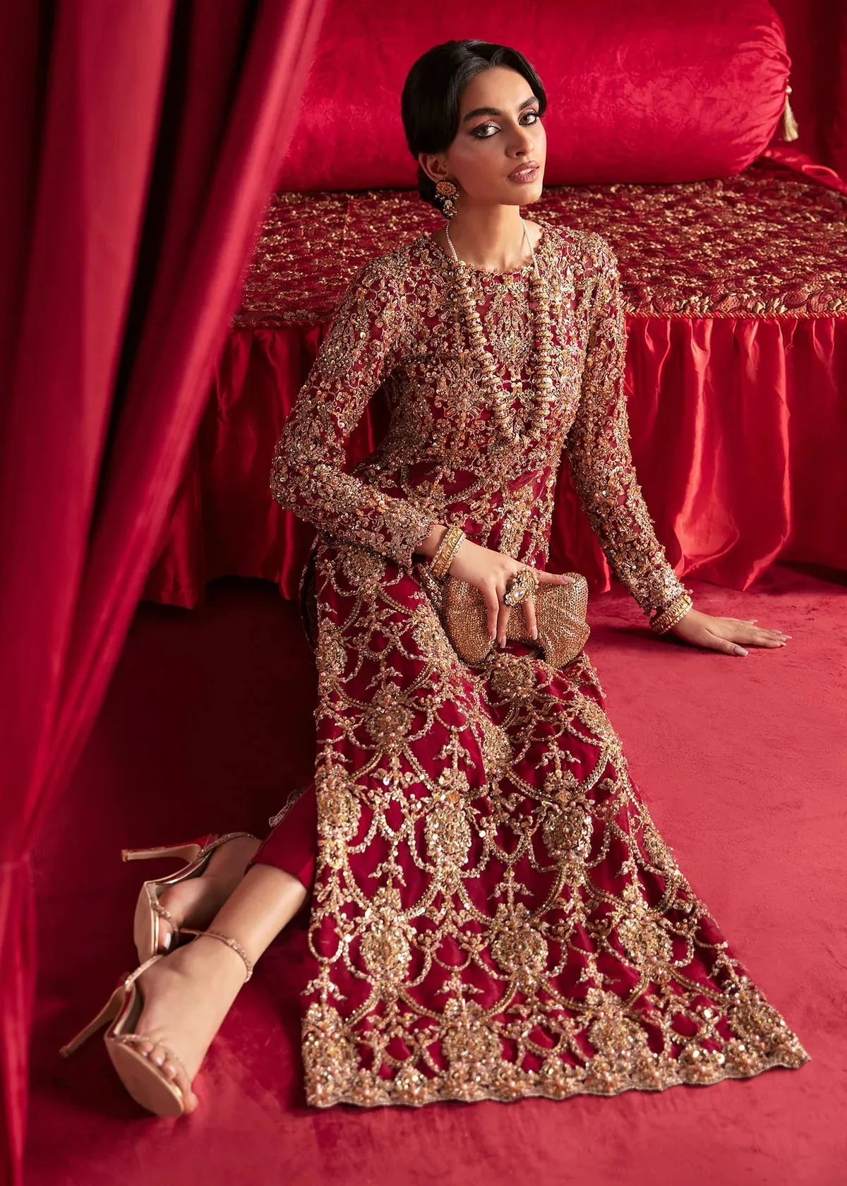 Radiant Elegance – A Bold Statement in Berry Red