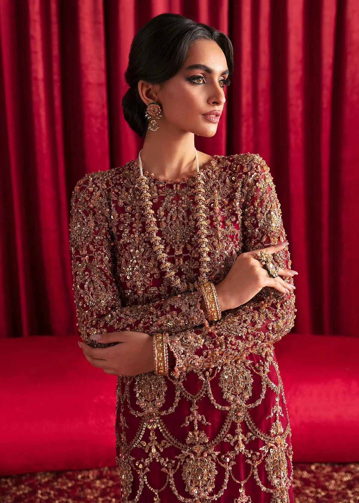 Radiant Elegance – A Bold Statement in Berry Red