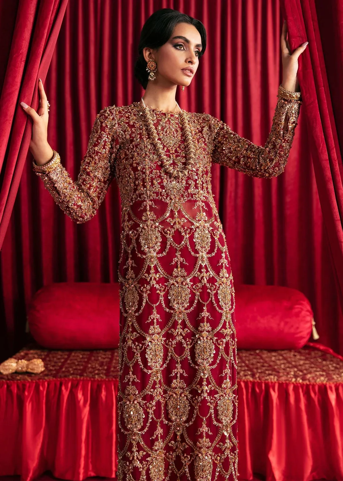 Radiant Elegance – A Bold Statement in Berry Red