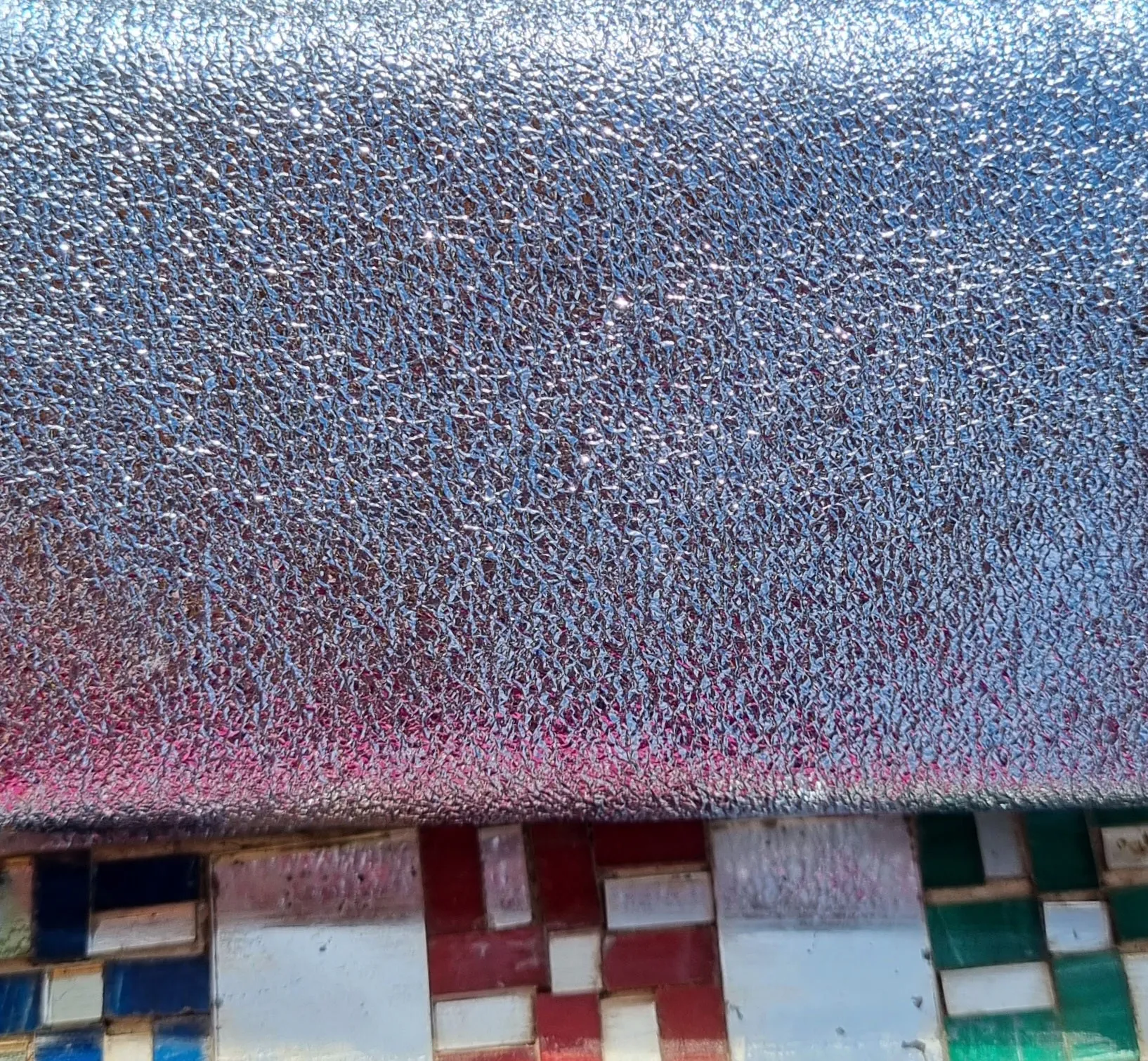 Rainbow metallic leather popper purses