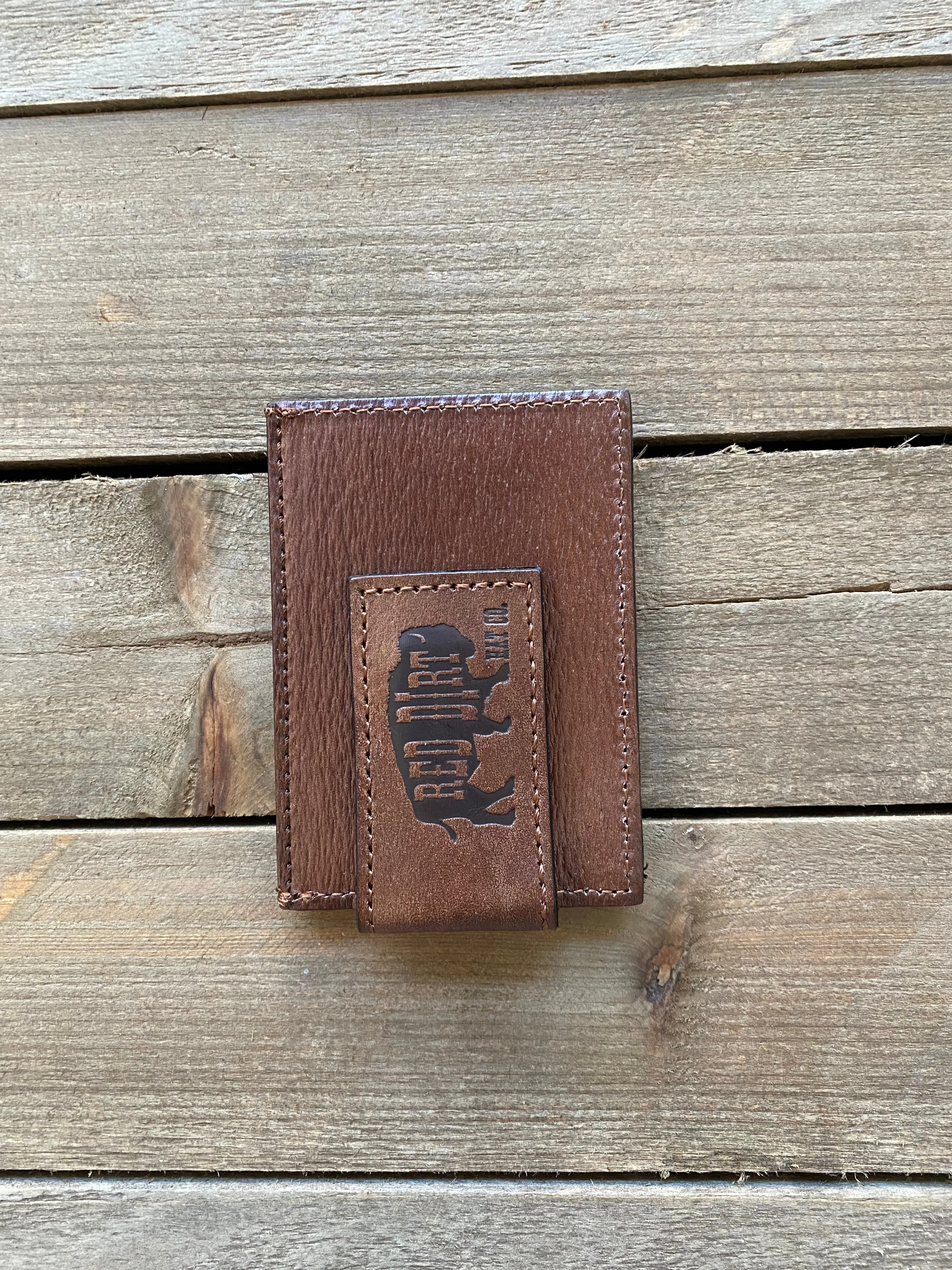 Red Dirt Hat Co Men’s Card Case With Magnetic Clip & Southwest Canvas Inlay