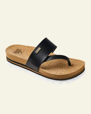 Reef | Cushion Sol Hi Sandal | Black   Tan