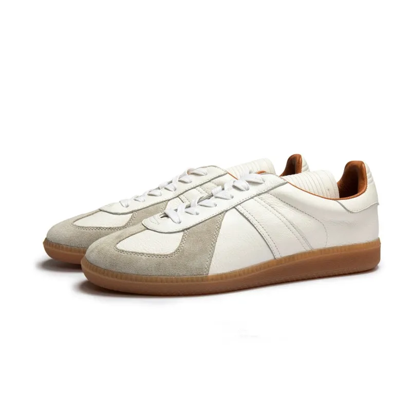 Retro Calfskin German Trainers