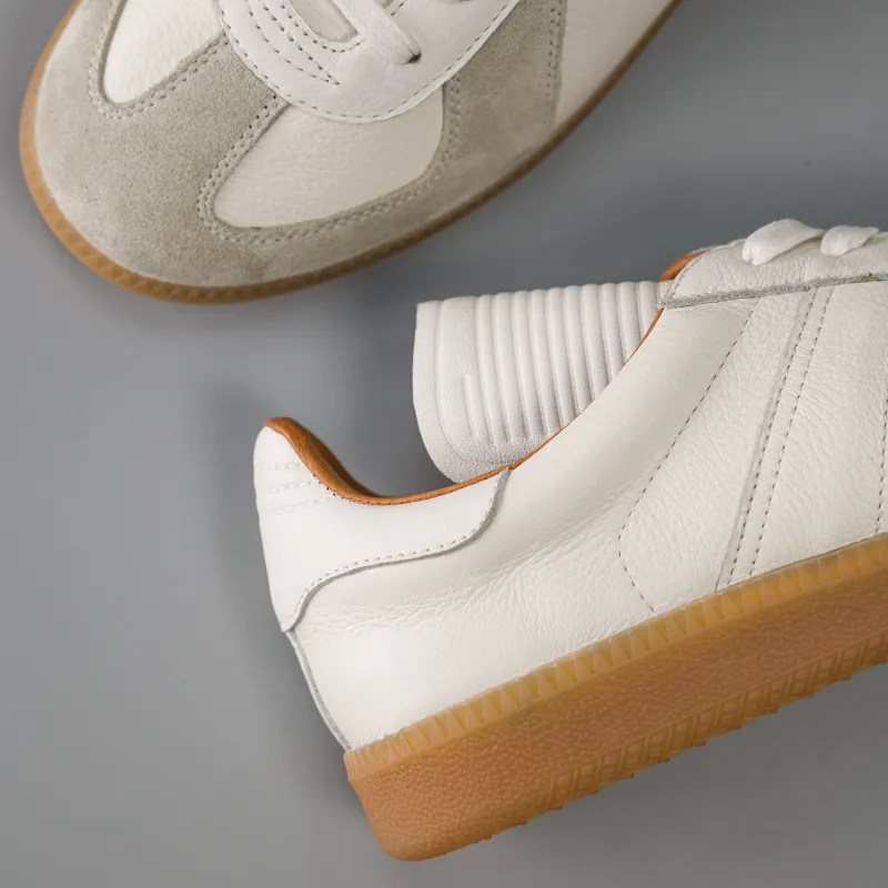 Retro Calfskin German Trainers