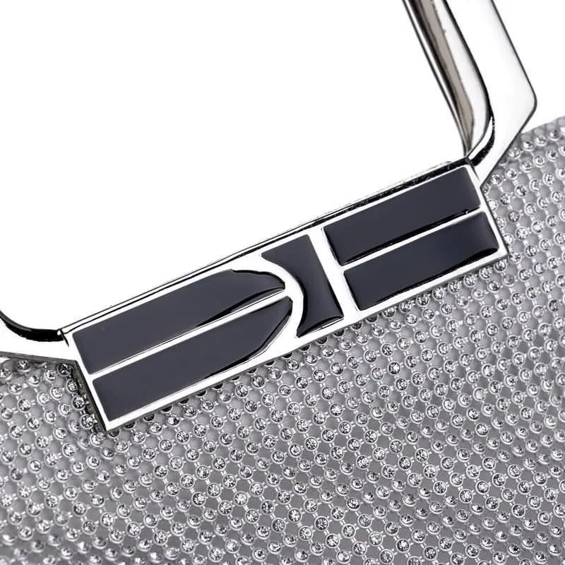 Rhinestone Evening Bags Gold Silver Clutches