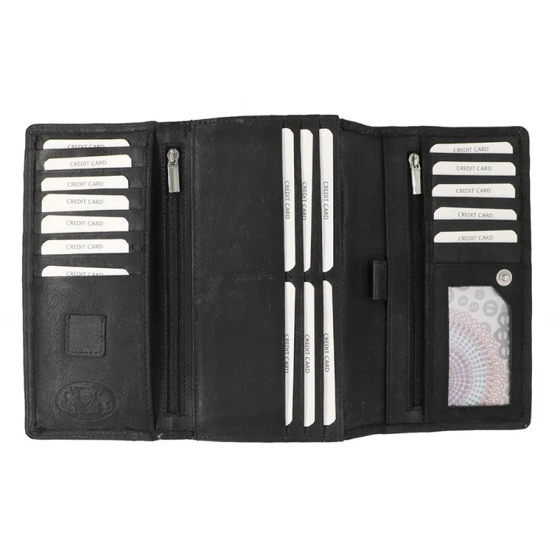 Riccardo Ferrici Leather Wallet ~ Black