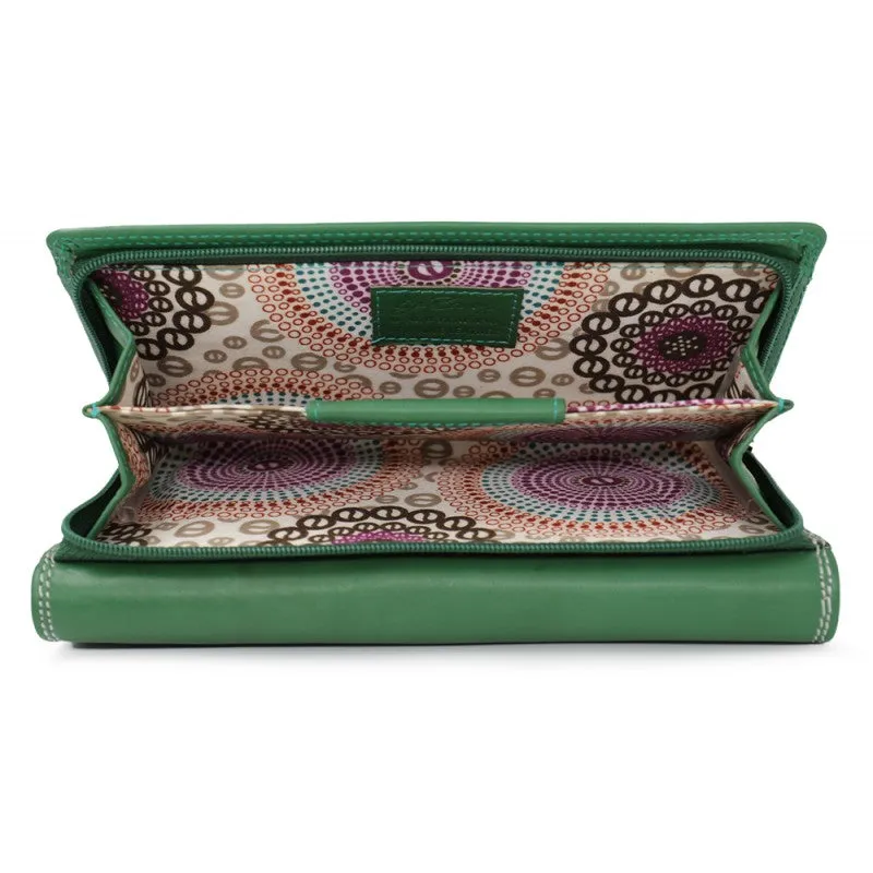 Riccardo Ferrici Leather Wallet ~ Green