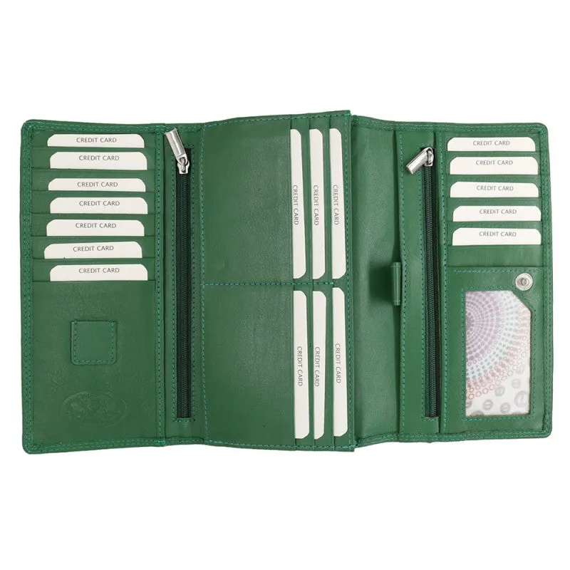 Riccardo Ferrici Leather Wallet ~ Green