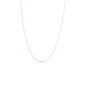 Roberto Coin Designer Gold 18K Yellow Gold Small Bead Chain Necklace
