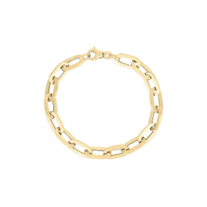 Roberto Coin Designer Gold Yellow Gold Heavy Gauge Paperclip Link Bracelet